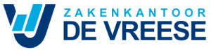 Logo de l'agence de courtage De Vreese, représentation moderne et professionnelle en bleu.